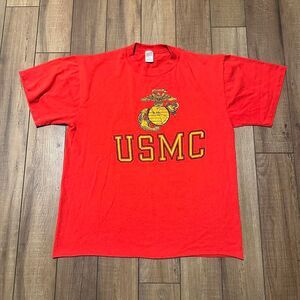 Vintage USMC Marine Corp Men's Graphic T Shirt XL Made In USA Single Stitch 90s